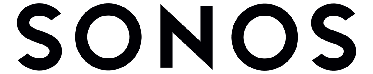 Sonos_2015-Logo Black "SONOS" logo on a white background.